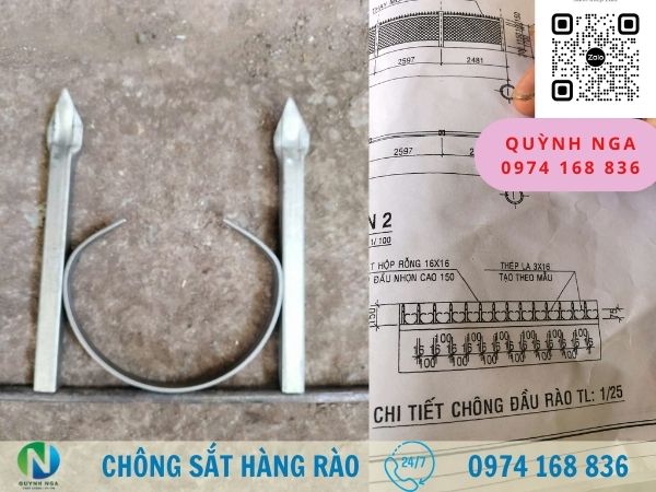 chông hàng rào sắt hộp tại đồng nai